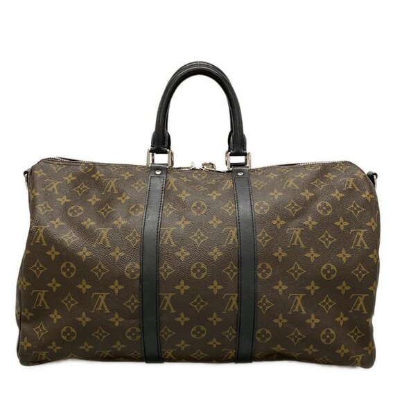 Auth LOUIS VUITTON Keepall Bandouliere 45 M56711 Monogram Macassar AA4168 - Picture 2 of 16
